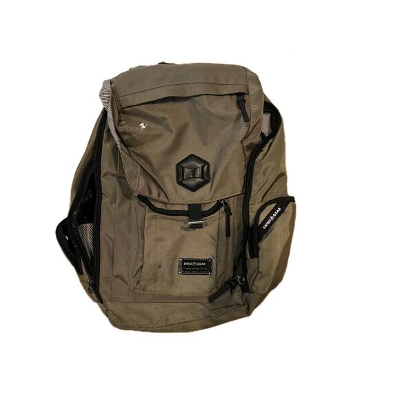 Swiss Gear Top Loading Beige Backpack - Picture 1 of 5
